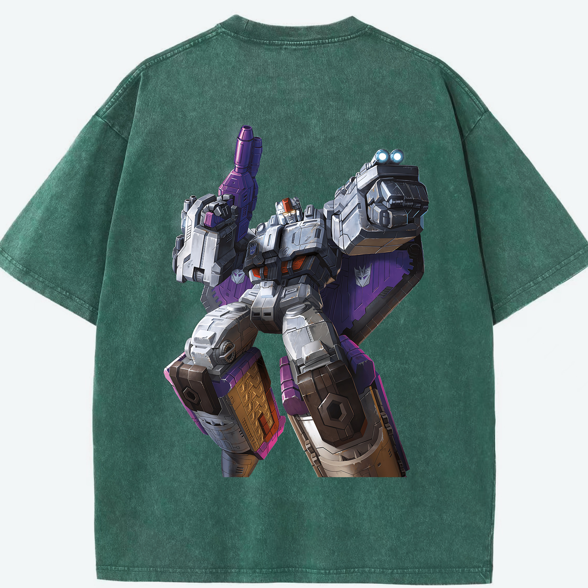 （画像用） Transformers トランスフォーマー 綿100% ヴィンテージ風 半袖Tシャツ（背面プリント）